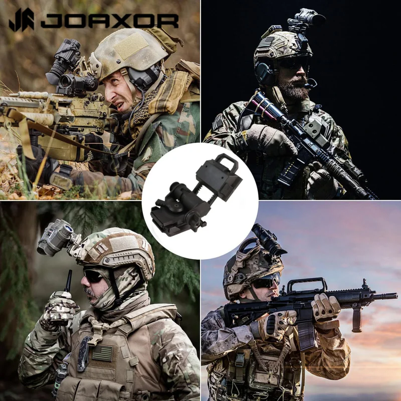 JOAXOR L4G24 Plastic NVG Night Vision Mounting Base Airsoft Helmet Paintball Accessory for PVS15 PVS18 GPNVG18