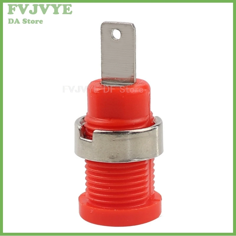 Banana Socket Plug Pure Copper Insulated 4mm Solder Wire  Type Female Head Safety High-voltage Terminal Post D6