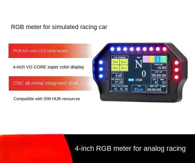 

Racing Simulator Instrument Game Aiming Wheel Dashboard Display