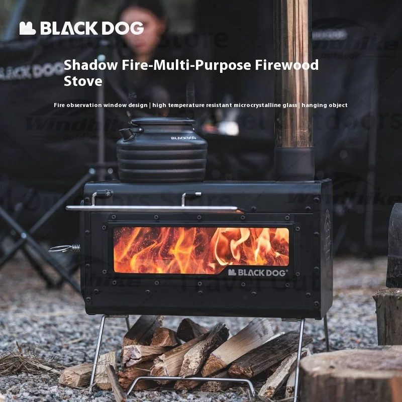 

Naturehike BLACKDOG Camping Wood Stove Outdoor Tent Stove Winter Warm Folding Stainless Steel Ultralight BBQ Stove Heating Stove