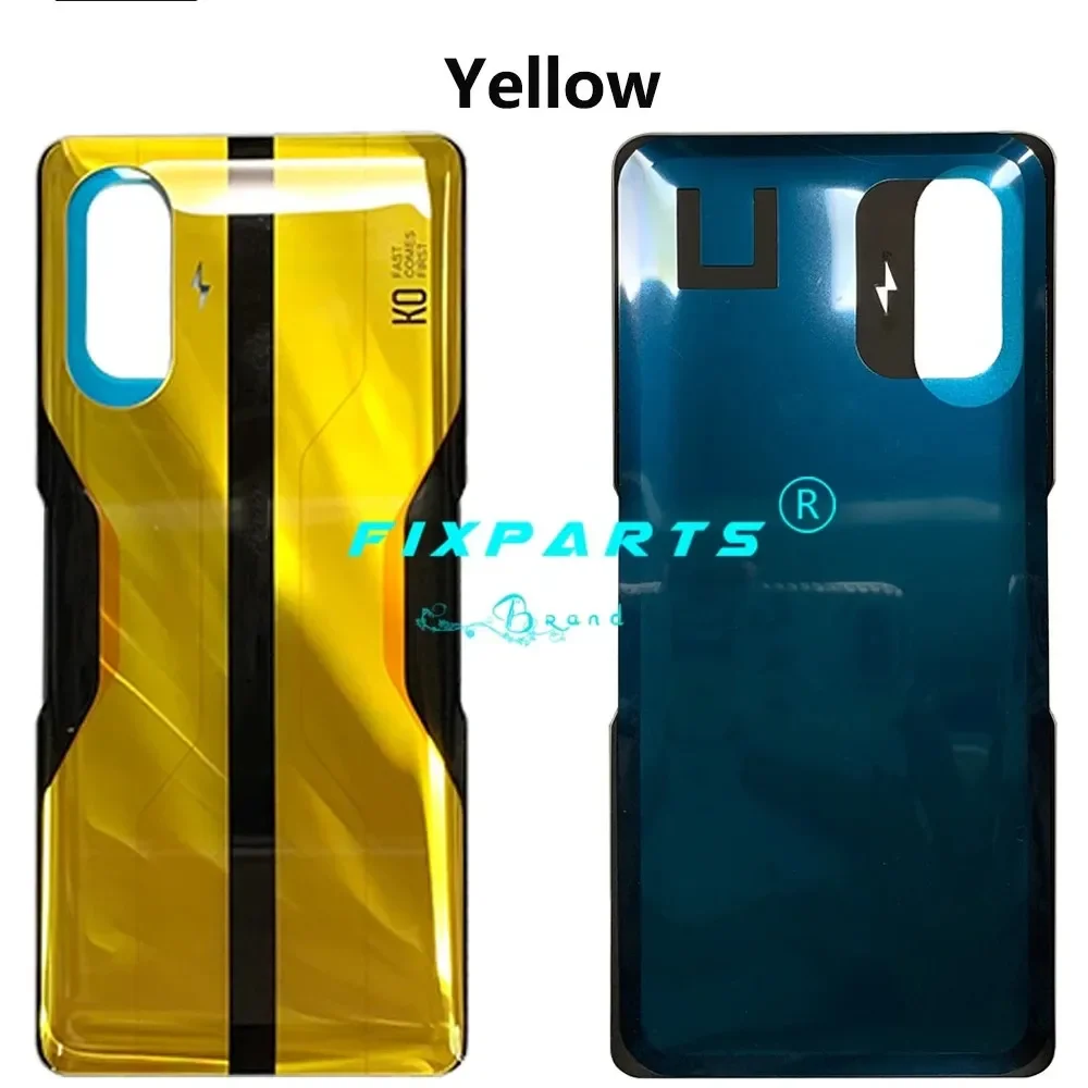 For Xiaomi Redmi K40 Gaming Back Cover Glass Rear Housing Door Case Replacement For M2012K10C M2104K10AC Battery Cover