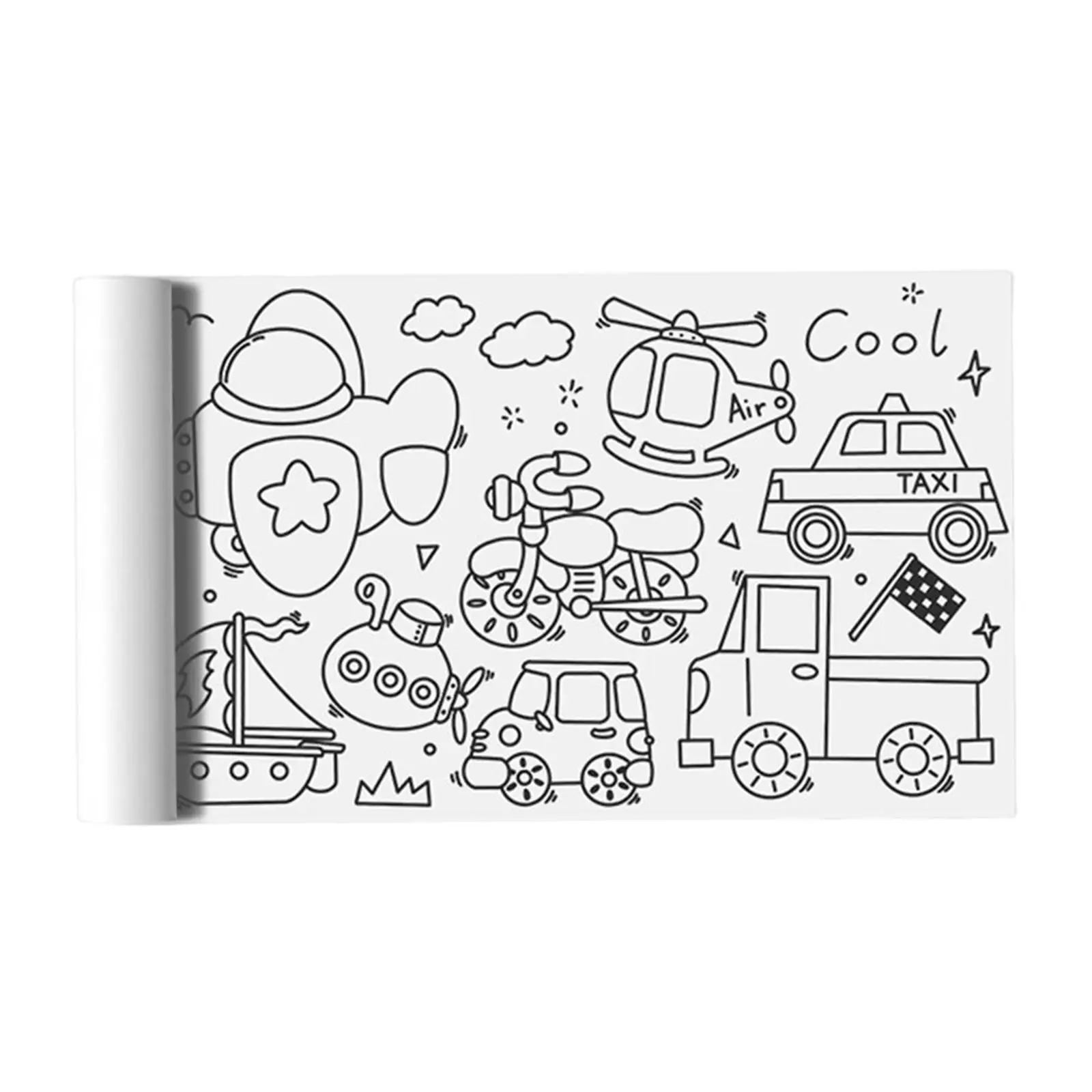 Rollo de papel para colorear continuo, mantel para colorear, regalos para el cumpleaños en casa