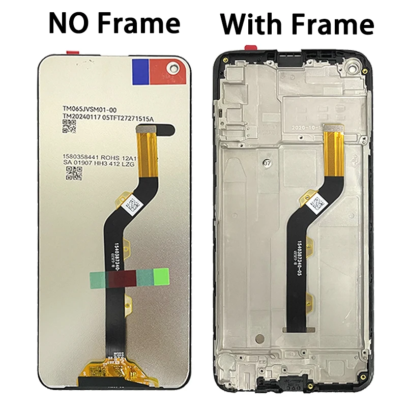 6.6“ IPS For Tecno Camon 15 Air CD6 CD6S LCD Display Touch Screen Digitizer Assembly For Tecno CD6 LCD Repair Replacement