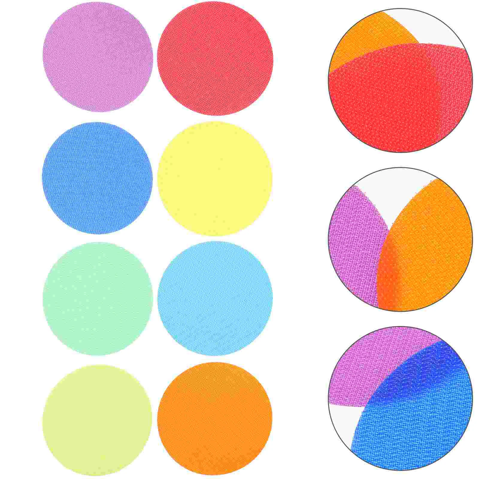 36 Pcs Carpet Circle Round Area Rug Marking Stickers Color Labels Nylon Student