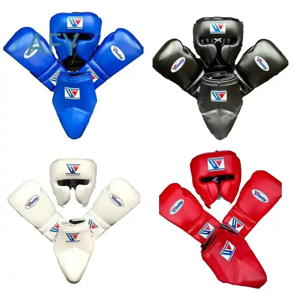 Gants de boxe professionnels en cuir de vachette véritable pour l'entraînement, la compétition et le sparring