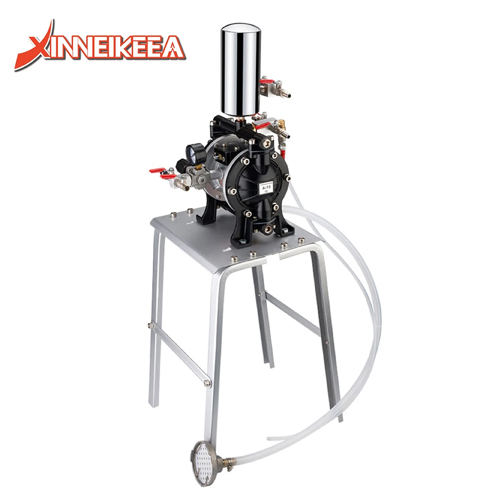 A-15 Pneumatic Diaphragm Pump High Power Stainless Steel Corrosion Resistant Paint Spray Pump Automatic Spray Gun Matching Tools