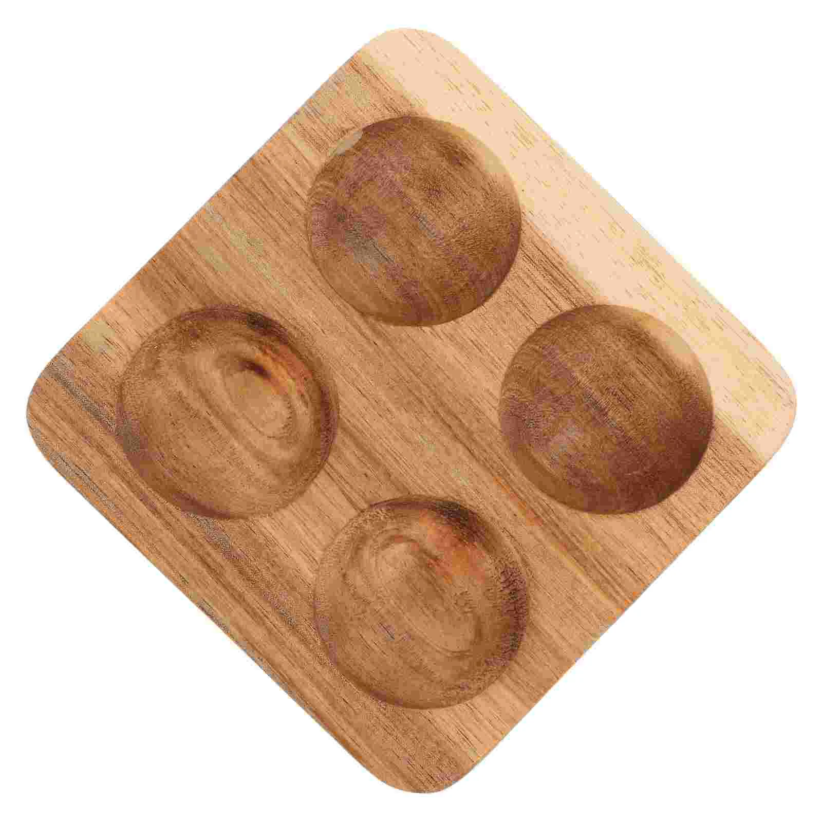 

Tray Acacia Wood ganizer Solid Wooden Holder Countertop Fresh Storage Rack Kitchen Decor Container Display