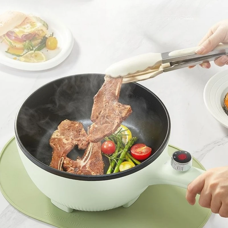 Supor مقلاة كهربائية منزلية متعددة الوظائف الطبخ وعاء الطبخ الكهربائي 3.5L مقلاة كهربائية مع باخرة من الفولاذ المقاوم للصدأ