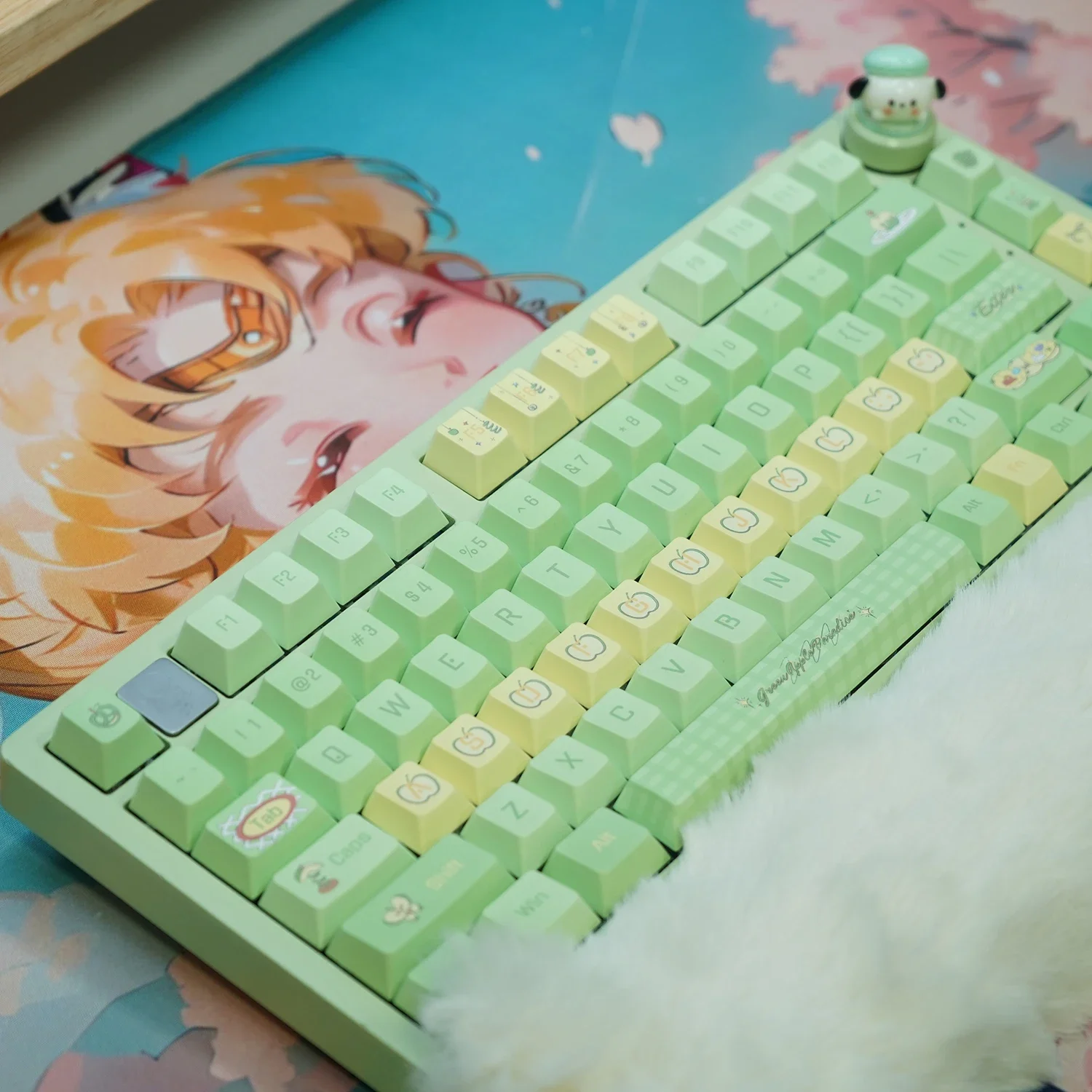 Theme keycap pbt sublimation original factory height small full set of mechanical keyboard original factory