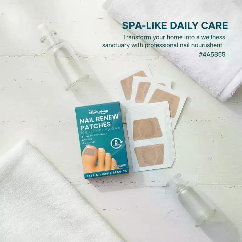 Glossy Nail Care Sticker Wraps for Clean Moisture Nails Simple Application and Removal Home Manicure Kit
