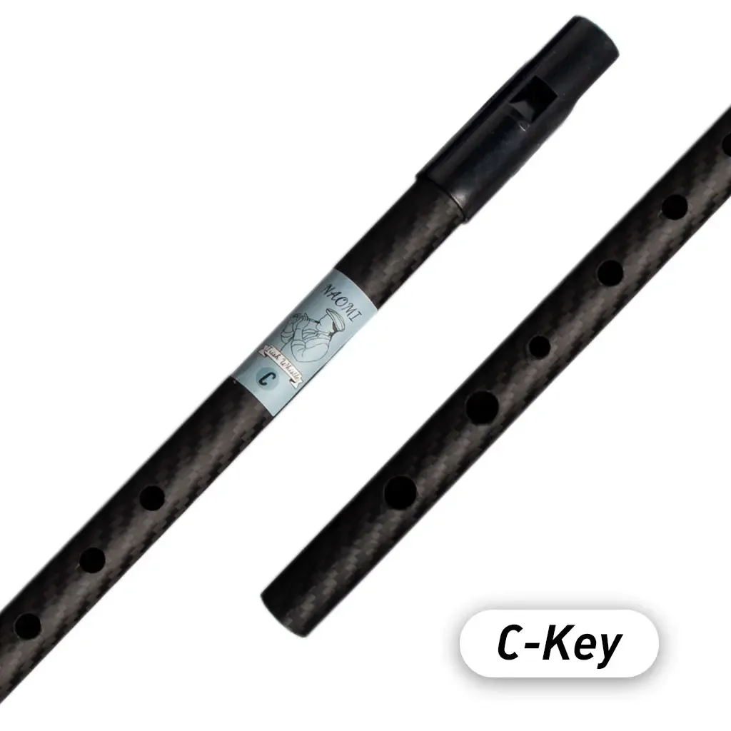 NAOMI Tin Whistle Irish Penny Whistle 6 Holes C Key Flute Irish Whistles Flute Carbon Fiber Flute Irish Whistle