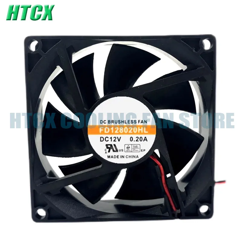 Brand New Fan FD128020HL  Cooler 8020  DC12V 0.20A 8CM Cooling 3-Pin