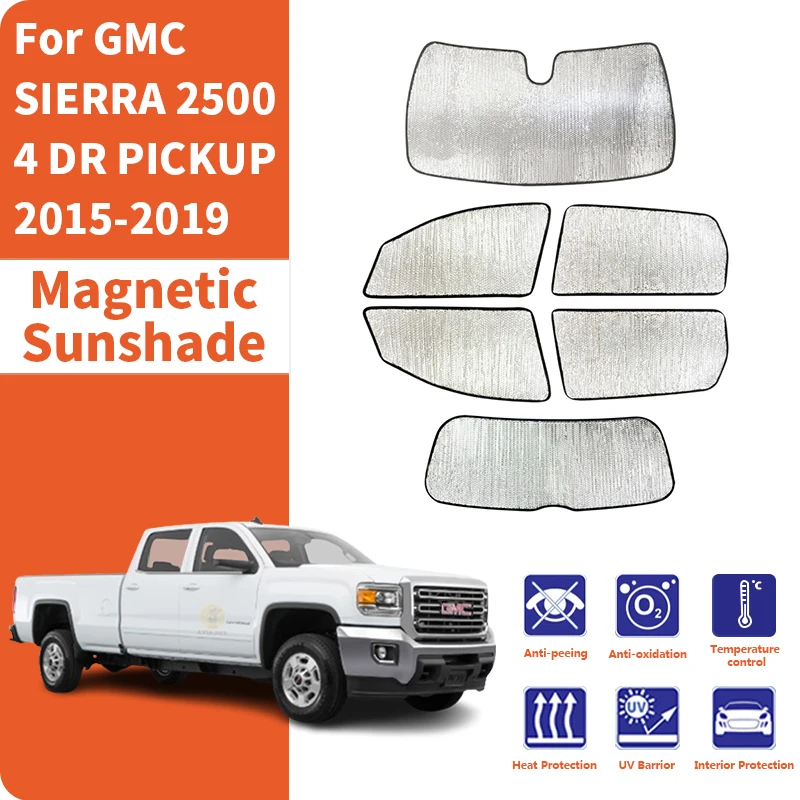 

Custom Car Window Sunshade Anti-UV Car Sun Window Visors Sunshade Covers Accessories For GMC SIERRA 2500 4 DR PICKUP 2015-2019