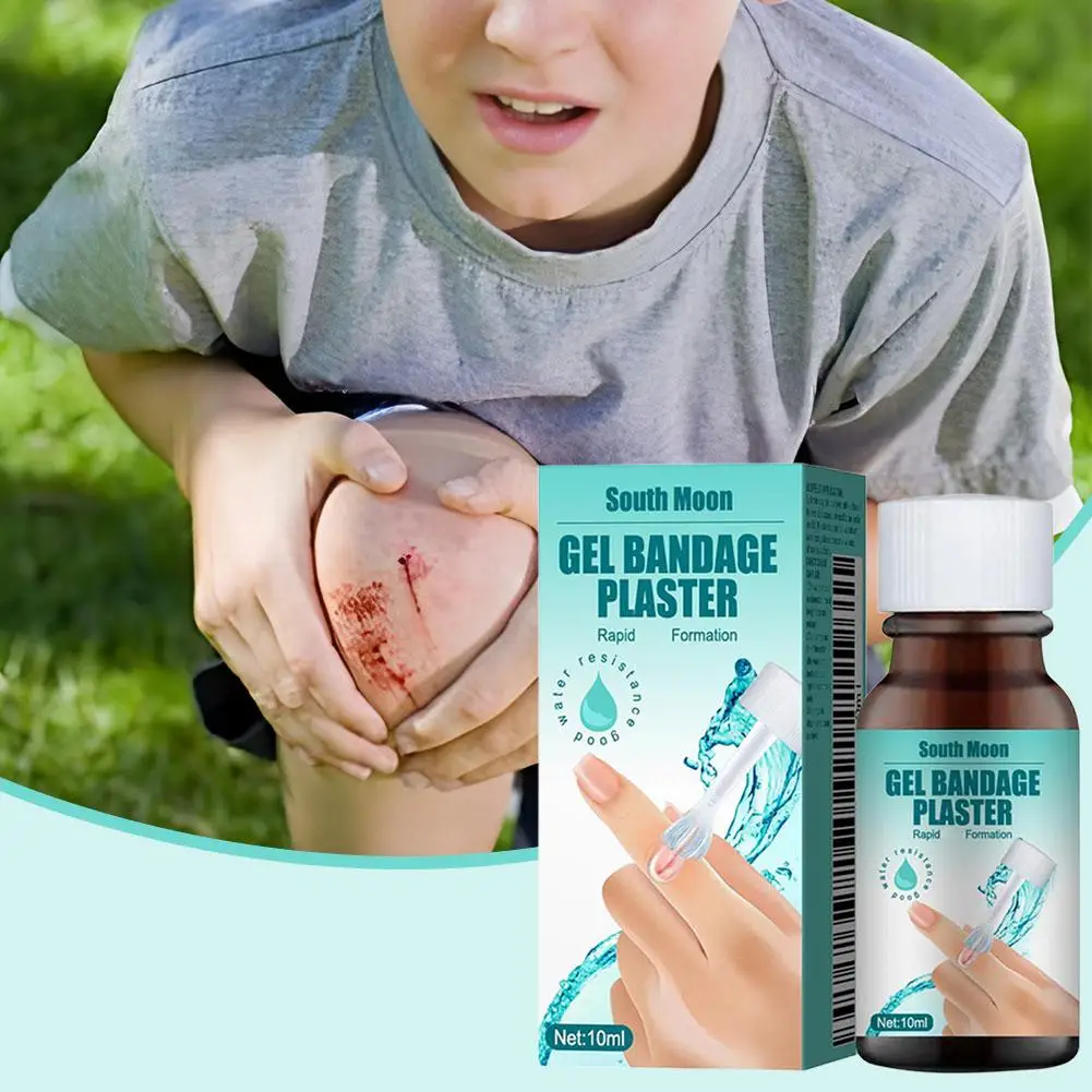 Flüssiges Pflaster, wasserdicht, unsichtbarer Wundverband, schnell heilendes Verbandgel, medizinisch, blutstillend, einfach aufzutragen, gleichmäßig abdeckende Wunde
