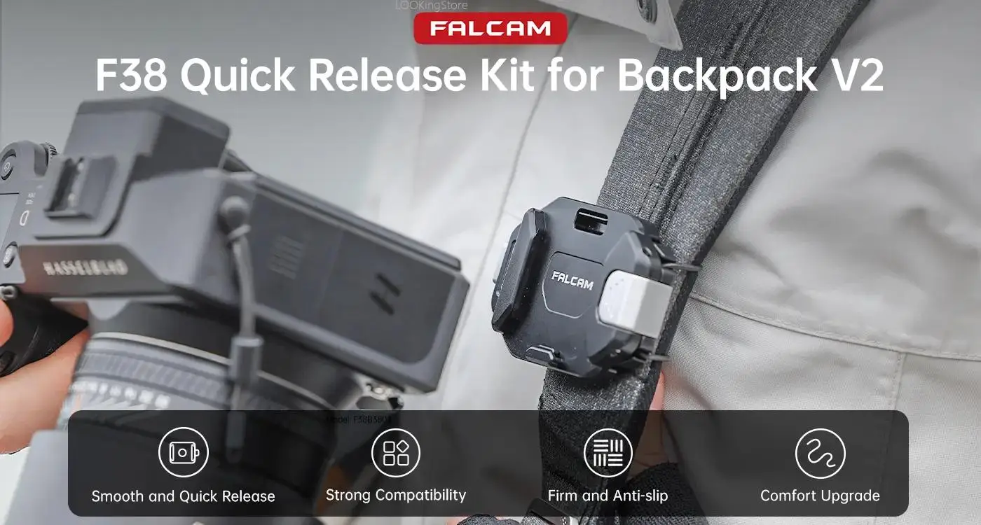 FALCAM F38 Quick Release Kit for Backpack V2 F38 B3803 F38B3803 Quick Release Base Backpack V2 F38B3802 Camera Strap Clip