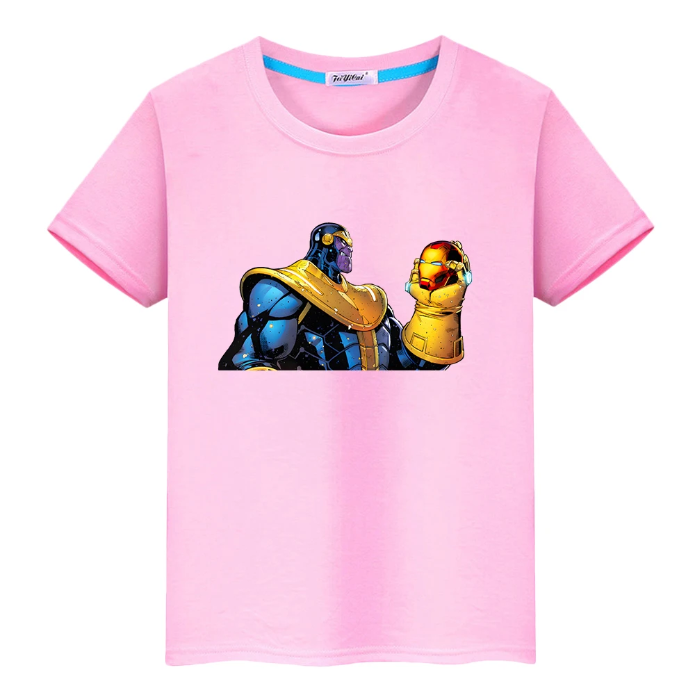 

Iron Man graphics print t shirt for kids boy 10years 100%Cotton cartoon Tops Anime Tees Short y2k one piece kids clothe girls