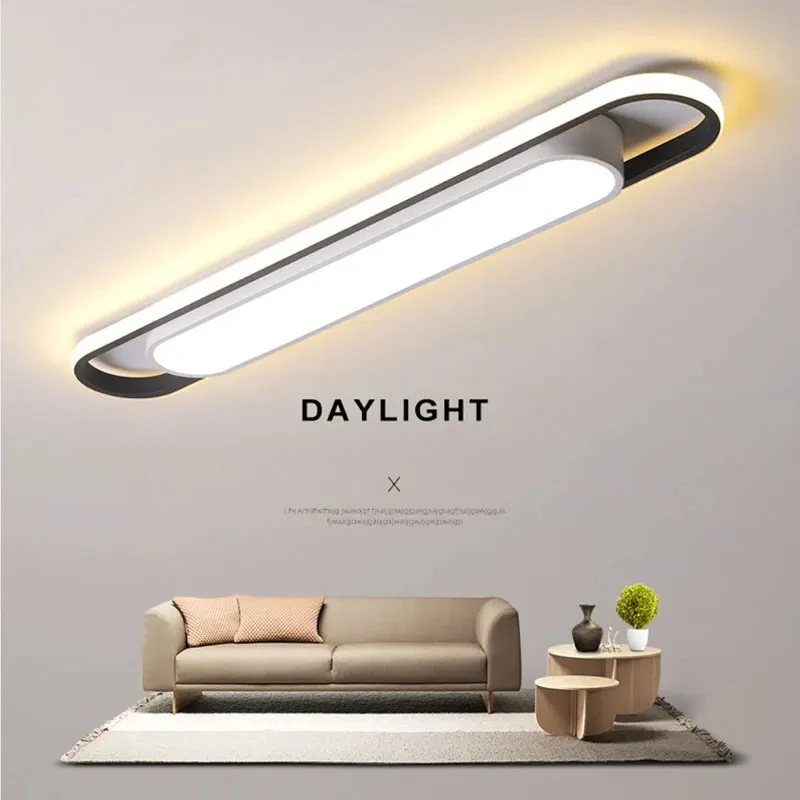 

Rectangular LED Ceiling Light for Living Room, Simple Modern Light, Long Strip, Creative Balcony Light, Hot Sale