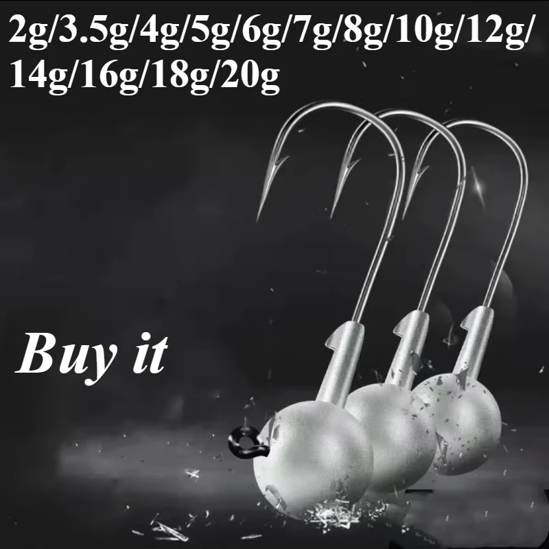 

2-20g Lure Natural-color Reinforced Lead-head Large Hooks Suitable T-tail Soft Artificial Baits Bionic Insects Frogs