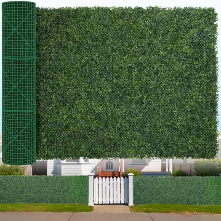 

Искусственный рулонный боксворт 48x120 футов (40 кв. футов) с защитой от УФ-излучения, панели из искусственной плющевой изгороди для патио и балконов, имитация зелени для создания приватности