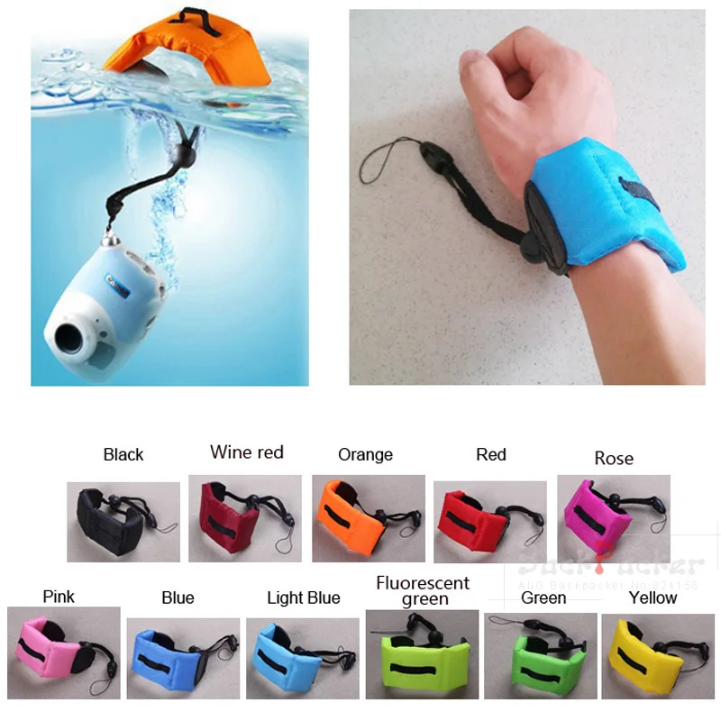 Waterproof Diving Floating Foam Hand Wrist Armband Strap Camera for Gopro HD Hero 4 3 3+ sj4000 sj5000 sj6000 Accessories @