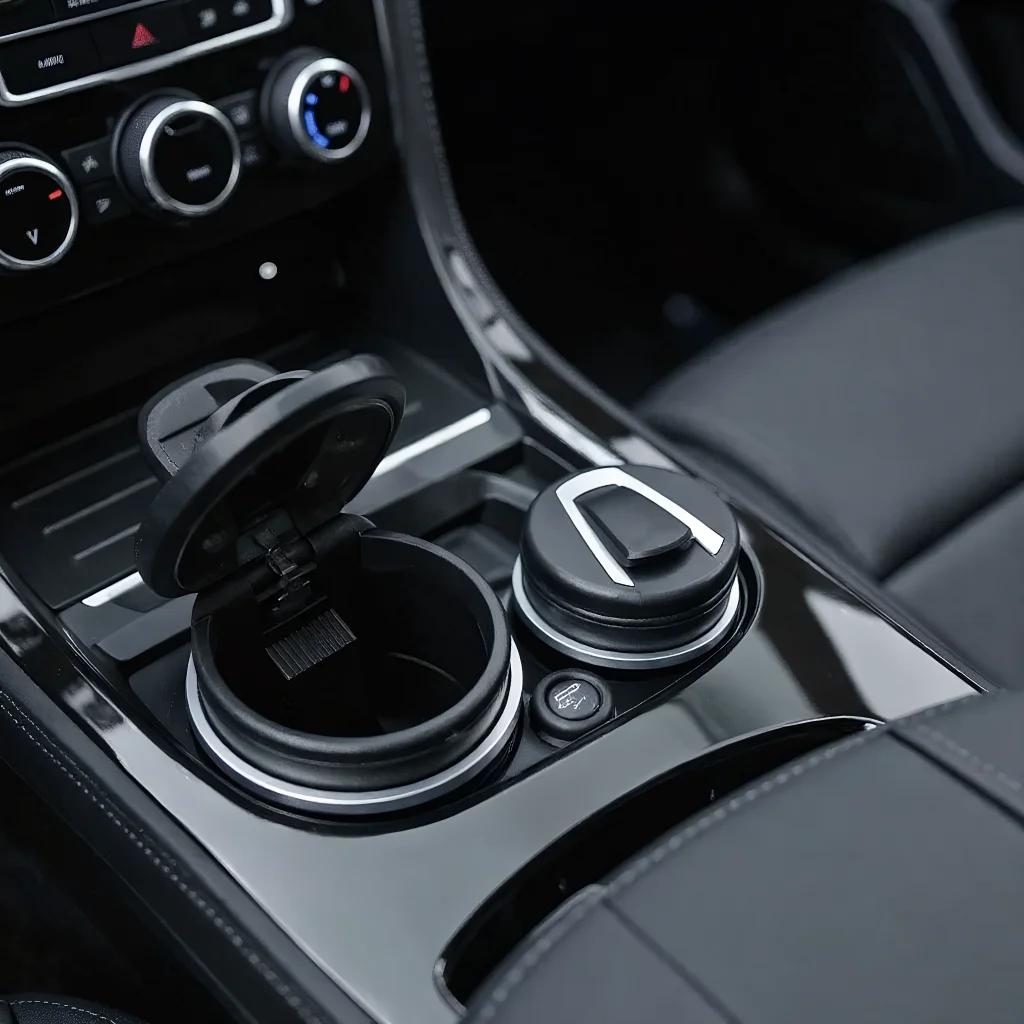 

Portable Car Cigarette Ashtray Cup with LED Light Detachable One Touch Open Vehicle Ashtray Holder Ashtray Auto