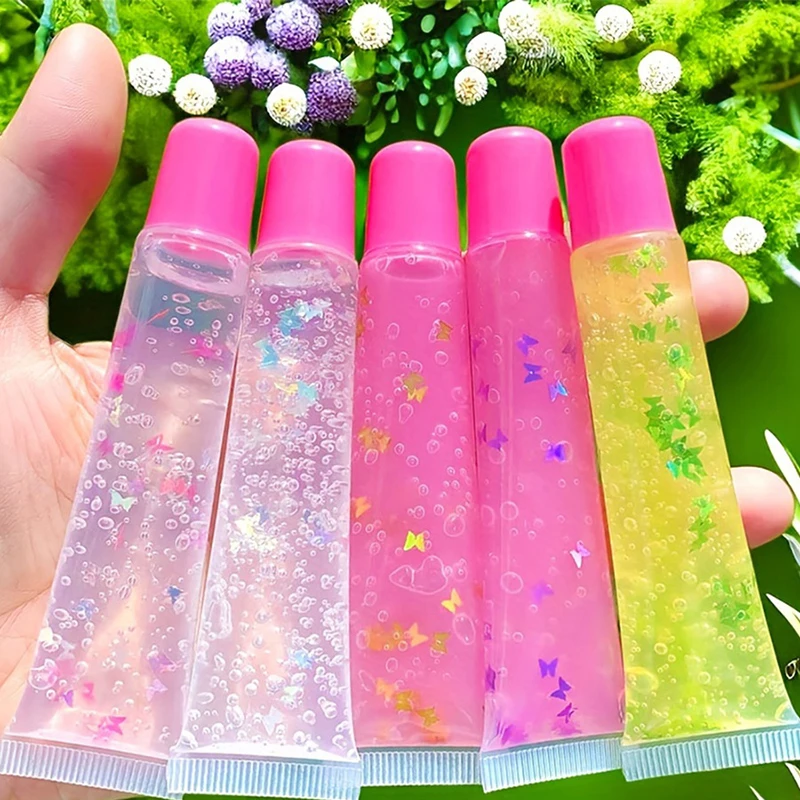 10 Pcs 8ml/15ml Empty Clear Lip Gloss Tubes - Lip Balm Soft Squeeze Tubes Makeup Cosmetic Containers for DIY Lip Products