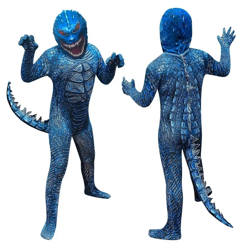 fantasia Godzillaa Cosplay Monster Halloween Costumes for Boy Performance Fantasy Personality Dres Up Children Day Gift Costumes