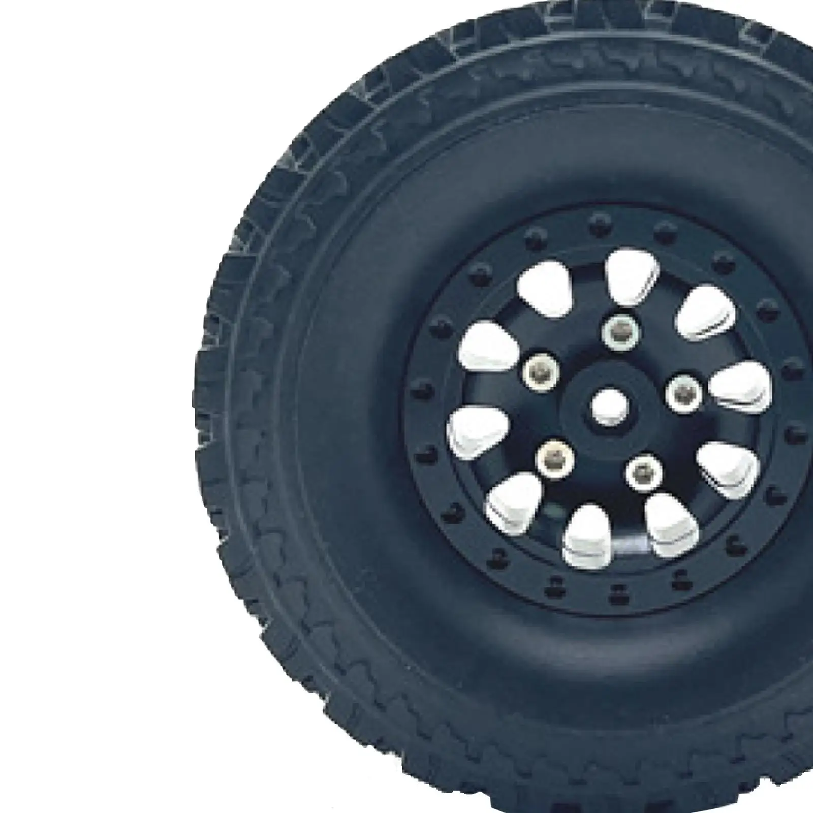 Juego de 4 llantas de metal para camiones RC 1/12 1/16 y coches sobre orugas