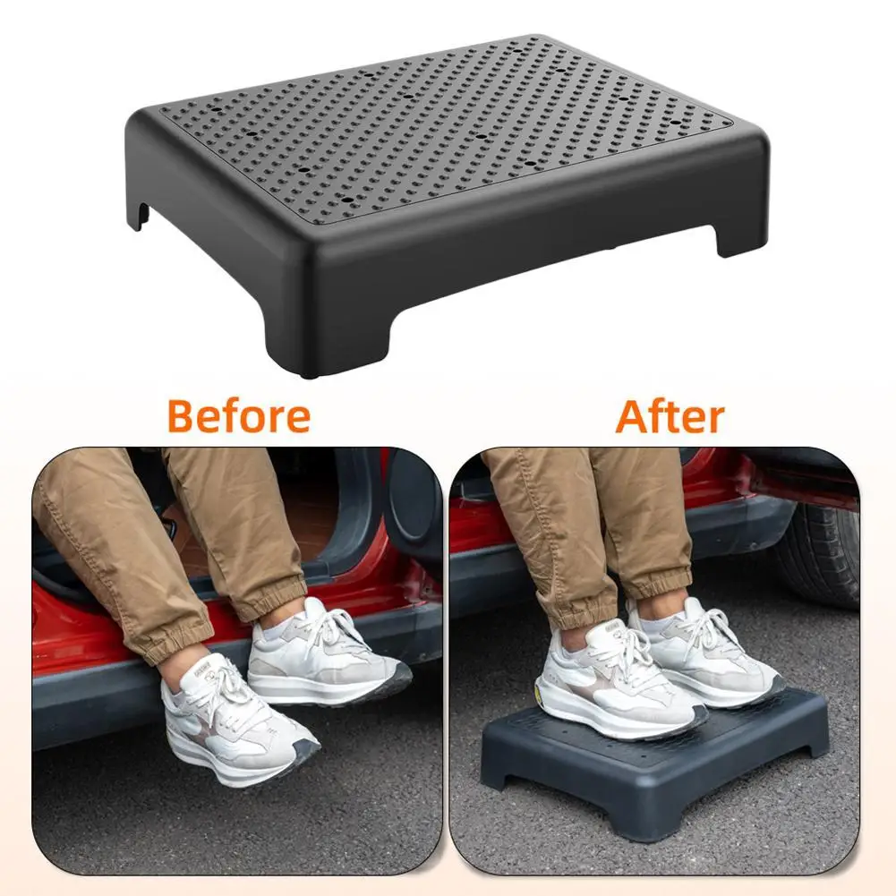 

1 шт., домашний противоскользящий складной табурет для пожилых людей, помощная полуступенчатая лестница, портативный пластиковый стул, помощь для прогулок