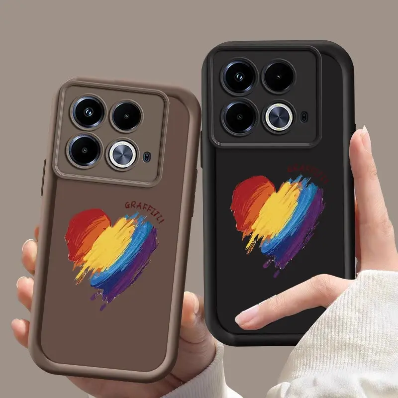 Note40 Graffitl Love Phone Case For Infinix Note 30 Pro 30VIP 12 12Pro Smart 8 7 6 Zero 30 Shockproof Protection Back Cover