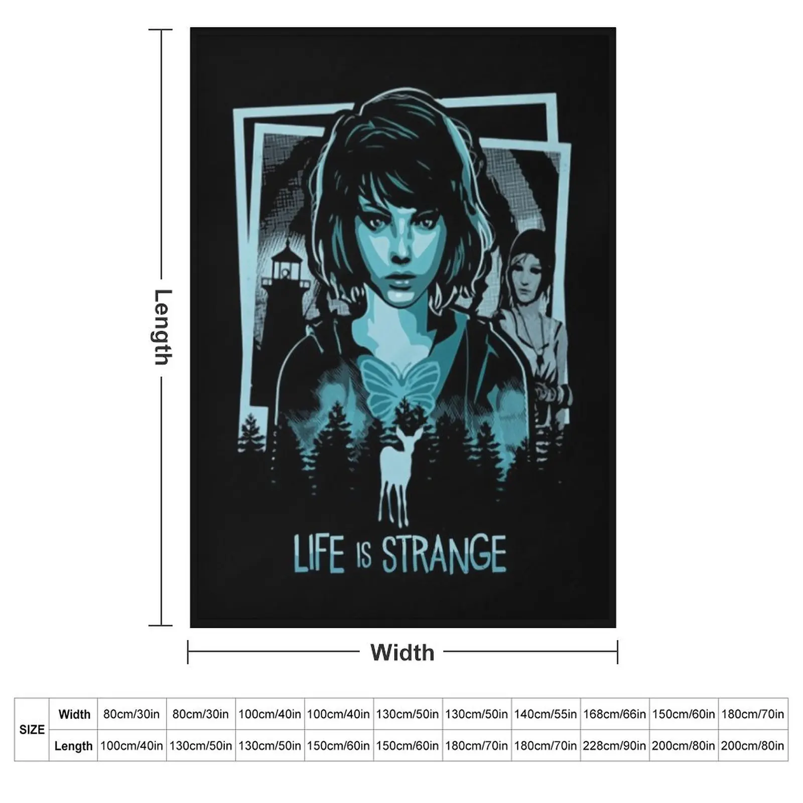 Life is strange - Max collage Throw Blanket Furrys Polar Flannel heavy to sleep Luxury St funny gift Blankets