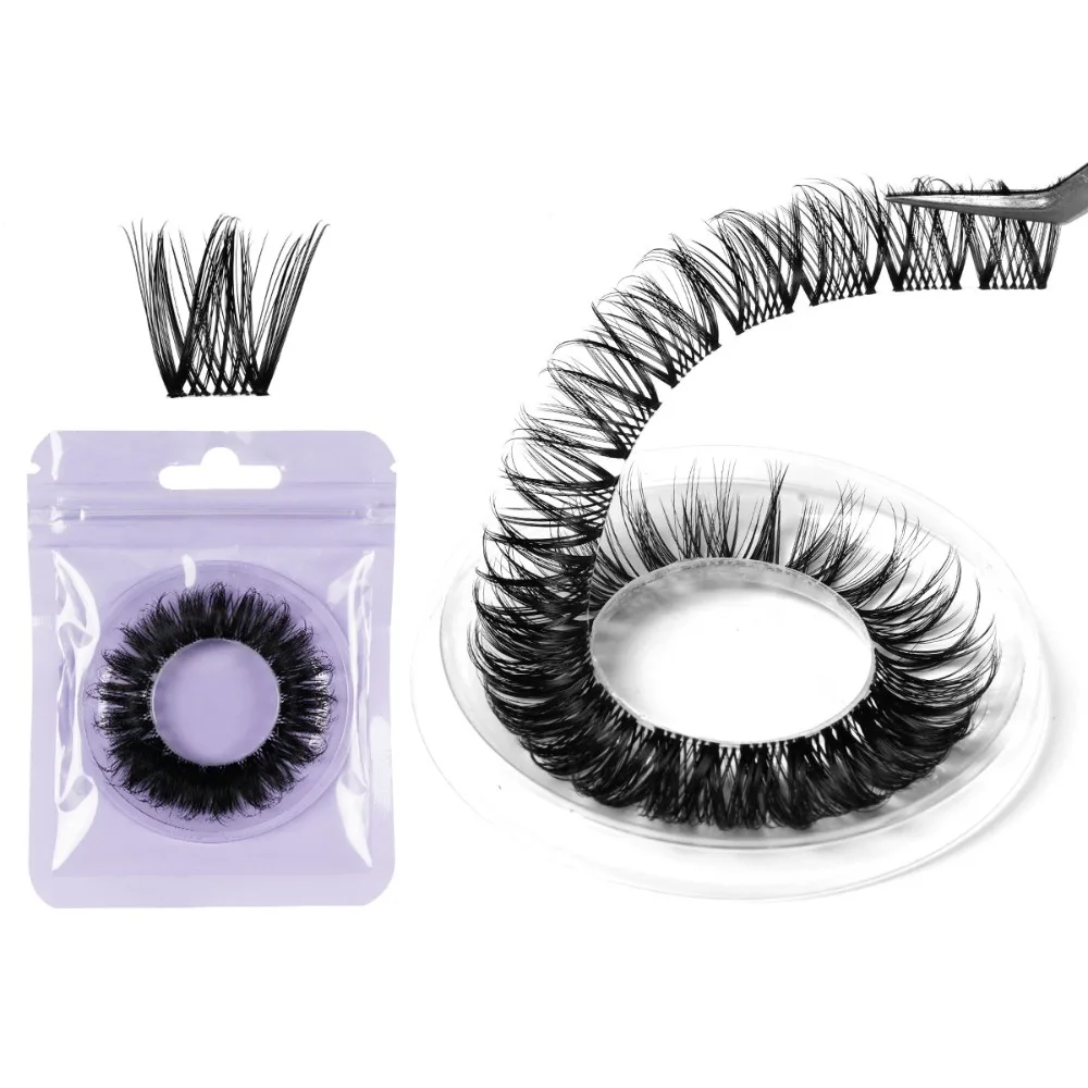 

Portable Mink-like Hair Segmented Eye Eyelashes Curling Eye Elongated Fluffy False Eyelashes DIY Makeup 3D Eye Lashes Party