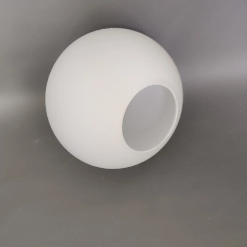 Paralume in vetro sferico bianco latte smerigliato trasparente Cognac lampada da tavolo a bocca singola lampada da soffitto fai da te creativo