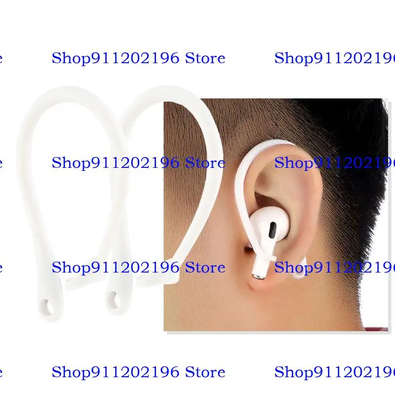 P82A 1Pair Anti -Lost Earhook Soft Silicone Antippping Rape