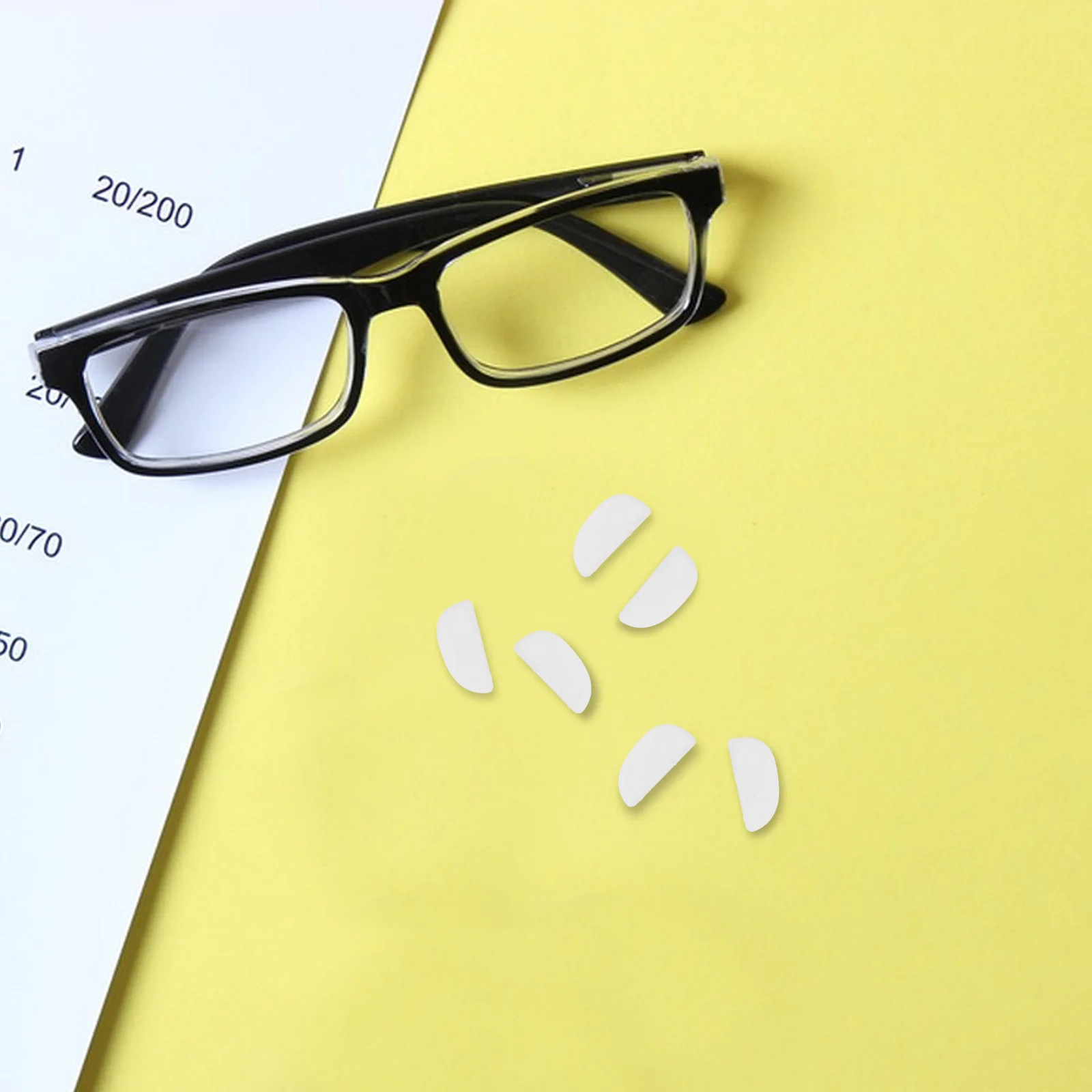 

10 Pairs Nose Pads Lightweight Eyeglasses Bridge Liners Nose Pads For Glasses Soft Cushions Anti Slip Glasses Accessories