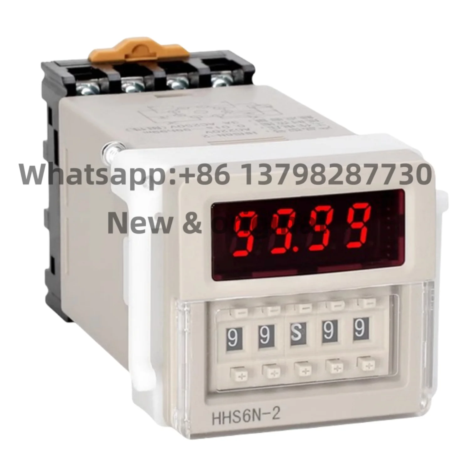 New original HHS6N-2 AC220V DC24V AC380V AC110V DC12V AC24V AC/DC100-240V AC36V Power On Delay Time Relay