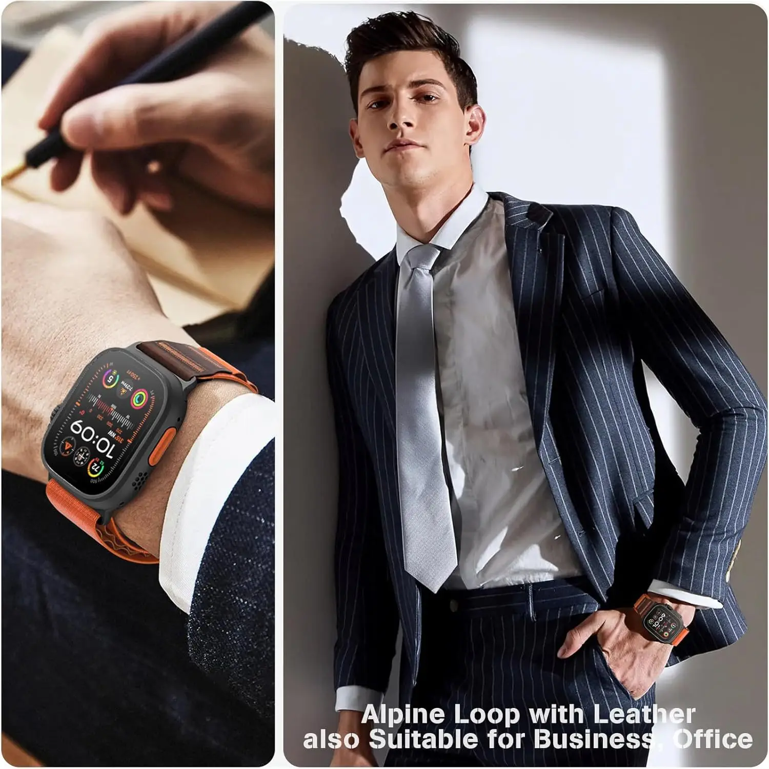 Alpine Loop Lederarmband für Apple Watch Ultra 3 2 49mm 46mm 44mm 40mm 45mm 41 42mm Armband iWatch Series 11 10 9 8 7 SE3 Band – Detail 13