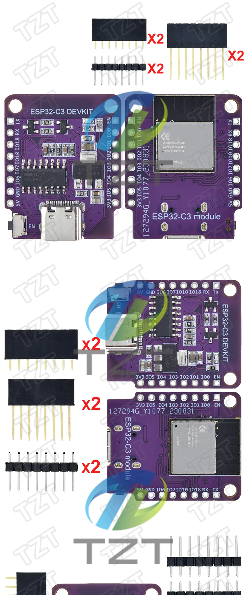 Tzt wemos d1 mini esp8266 esp32 ESP32-C3 ESP32-C3-MINI-1-N4 serielles wifi + bluetooth ch340g esp8684 entwicklungs board für arduino – Detail 5
