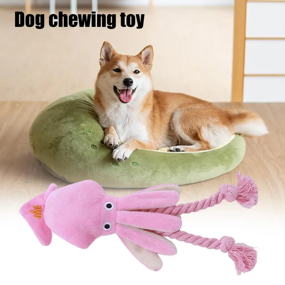 Pet Chew Toy for Dogs Chew Toy for Small Dogs Octopus Dog Chew Toy for Small Dogs Plush Vocal Pet Teeth Combatting Boredom