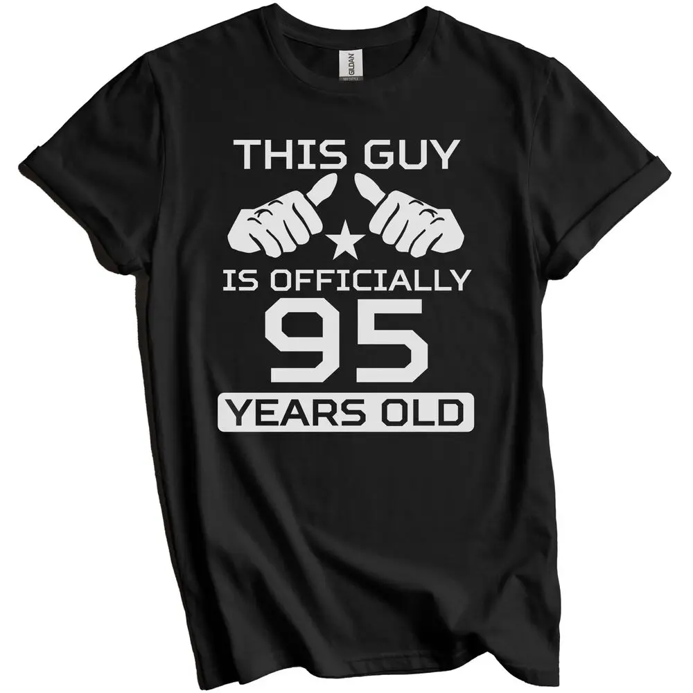 This Guy Is Officially 95 Years Funny 95th Birthday T-Shirt   GiftAnime Pattern Y2KAnime Graphic T-shirts for Men Cl