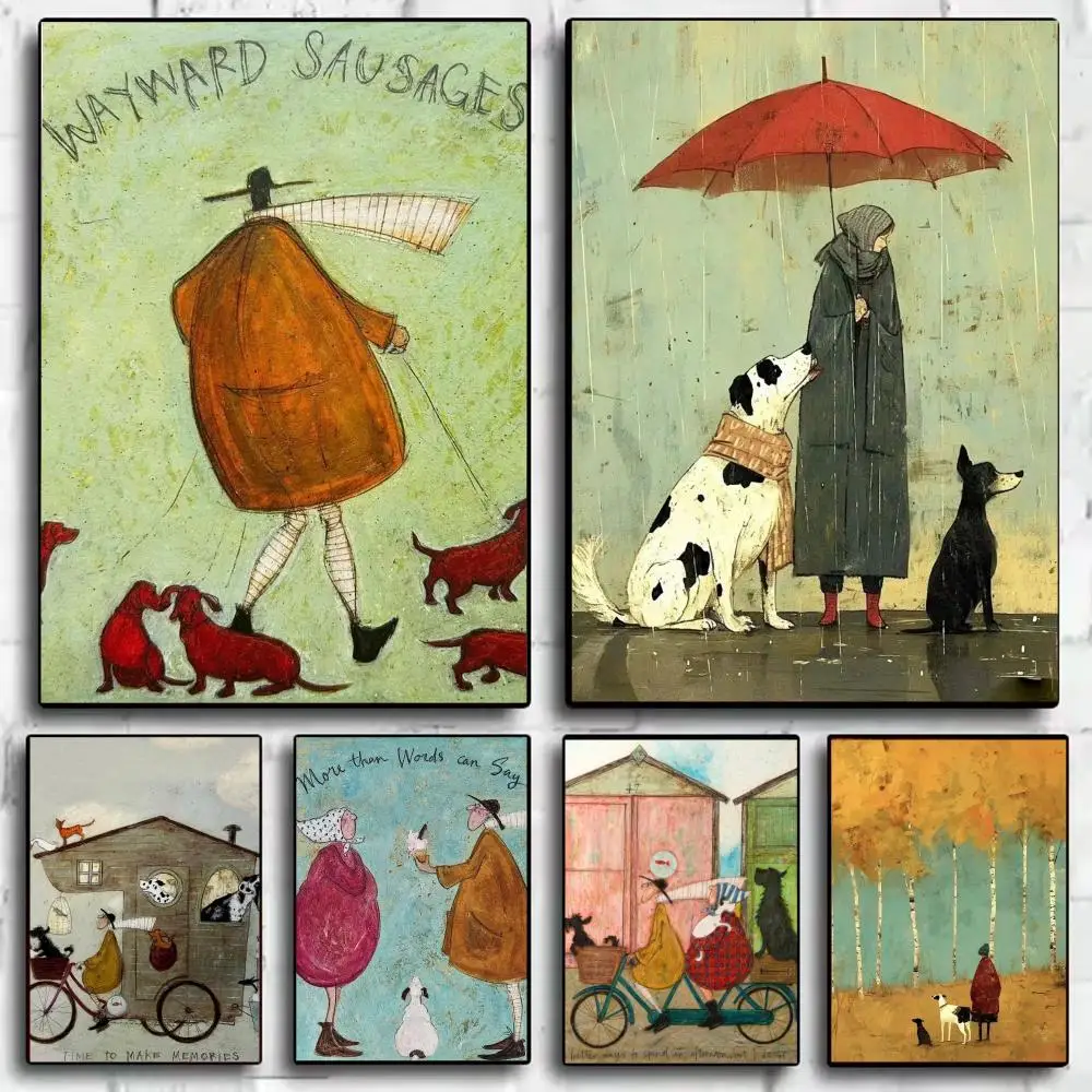 Art S-Sam Toft Poster Modern  Wall Art Aesthetic Minimalist Bedroom Decor Cafe Home Gift