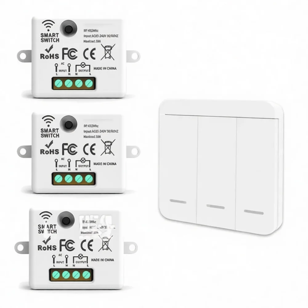 Wireless DC12V Remote Switch Receiver For Car Automotive Lighting Door Access Control Smart Timer Delay Relay