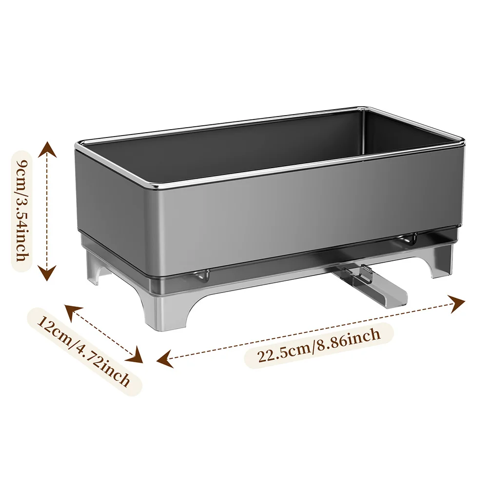 22.5*12.*9cm Sink Organizer Sink Accessory Drainage System 360 Rotatable Drain Spout Dishcloth Drying Rack 22.5*12.*9cm