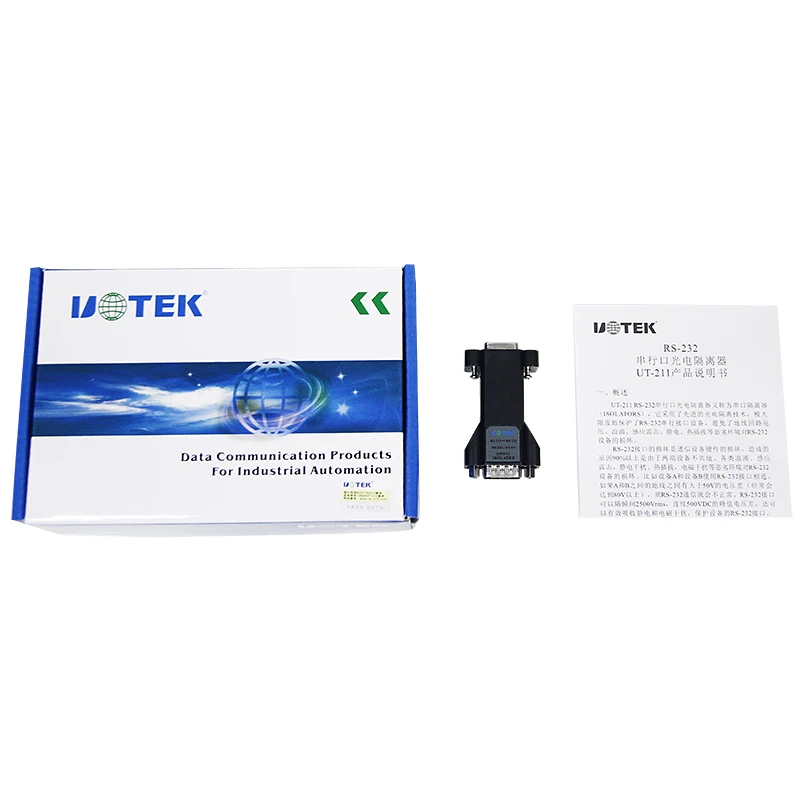 UOTEK Industrial Grade RS-232 3 Bits Isolated Converter RS232 Isolation Adapter UT-211 Connector