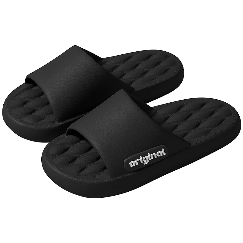 Cloud Slippers For Men Flip Flops Beach Sandals Bathroom Non-Slip Slides Simplicity Letters Women Slippers Indoor Home Shoe Male