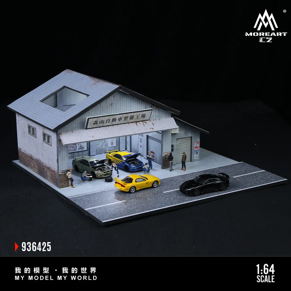 TimeMicro&MoreArt 1:64 Moriyama Motor Vehicle Assembly Display scene model