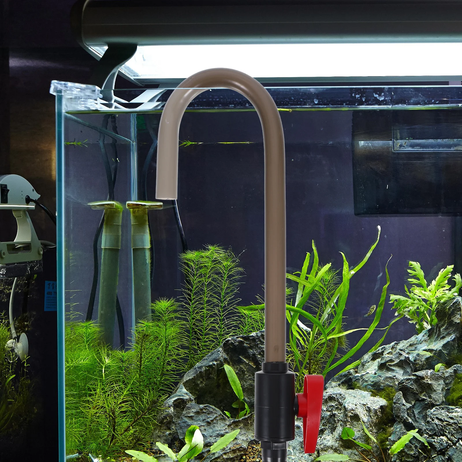 

1Pcs Aquarium Water Changer Hanging Type Fish Tank Filling Pipe Simple Operation Compact Design Water Changing Tool for Home