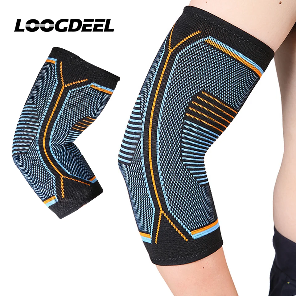 LOOGDEEL 1Pcs Sport Stricken Ellenbogen Klammer Gewichtheben Kompression Unterstützung Reduzieren Tennis Golfer Ellenbogen Golfer Ellenbogen Schmerzen Relief