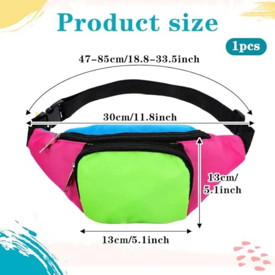 80s 90s Retro Fanny Pack Belt Bag - alternate angle