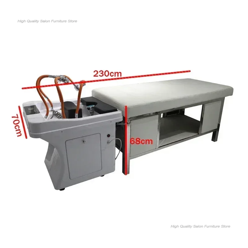 كراسي شامبو متعددة الوظائف، مصمم للعلاج بالضوء، صالون تجميل، كراسي شامبو للتدليك التايلاندي، أثاث صالونات التجميل، شامبو سبا
